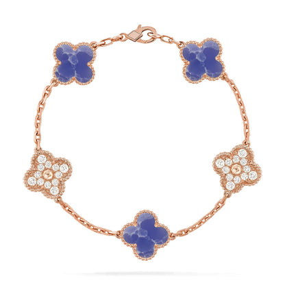[Gaonasi]CLOVER 5 MOTIF BLUE VEINS BRACELET COLLECTION