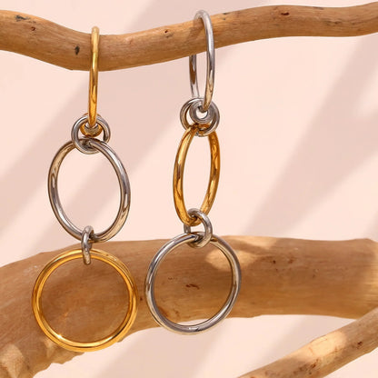 [Gaonasi]Gabriela Two-Tone Ring Stack