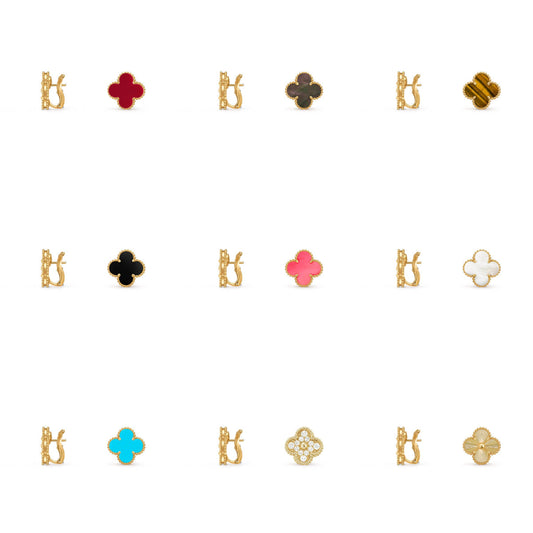 [Gaonasi]CLOVER 15MM MOP EARRINGS COLLECTION