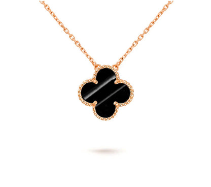 [Gaonasi]CLOVER 15MM SINGLE FLOWER NECKLACE COLLECTION