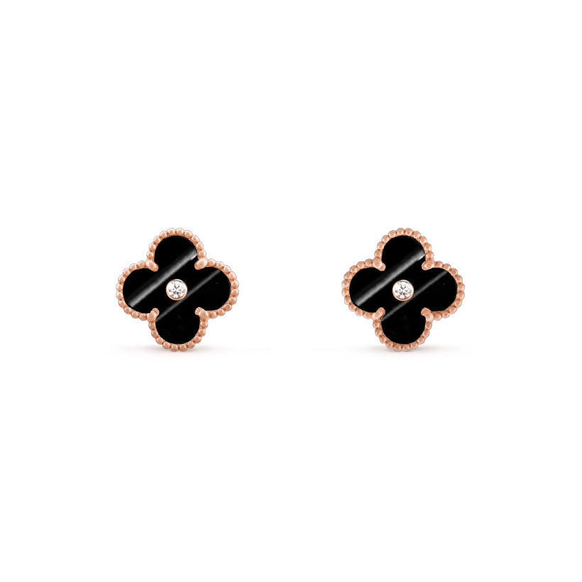 [Gaonasi]CLOVER  15MM DIAMOND EARRINGS COLLECTION
