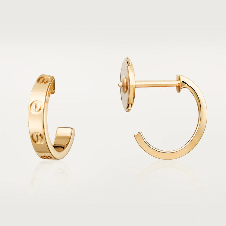 [Gaonasi]LOVE EARRINGS 2.65MM PINK GOLD
