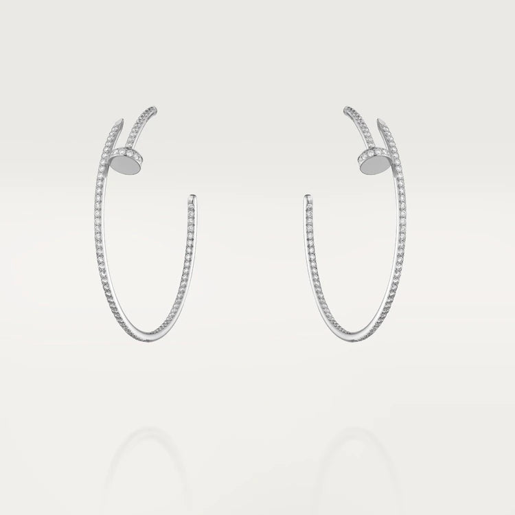[Gaonasi]JUSTE EARRINGS FULL DIAMONDS 1.8MM