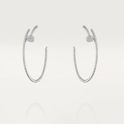 [Gaonasi]JUSTE EARRINGS FULL DIAMONDS 1.8MM
