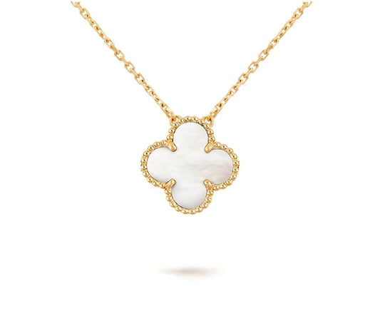 [Gaonasi]CLOVER 15MM SINGLE FLOWER NECKLACE COLLECTION