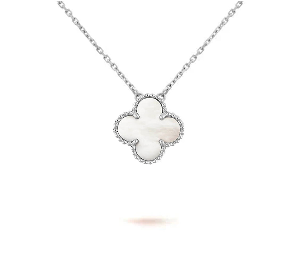[Gaonasi]CLOVER 15MM NECKLACE SILVER COLLECTION