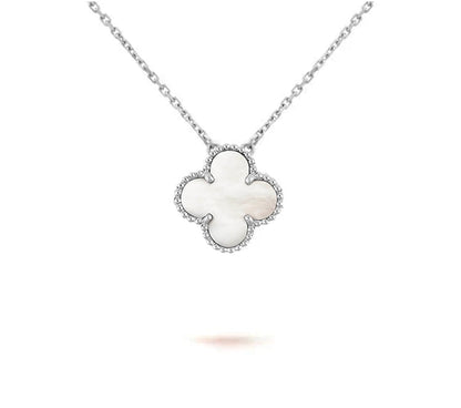 [Gaonasi]CLOVER 15MM NECKLACE SILVER COLLECTION