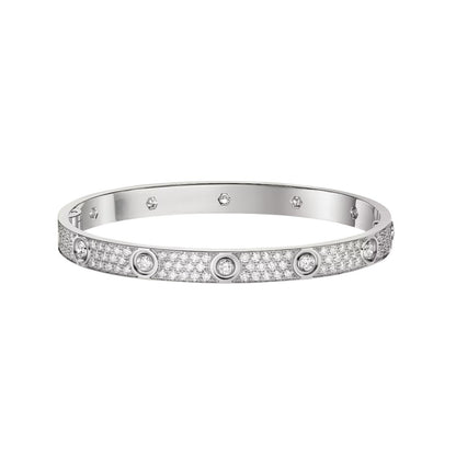 [Gaonasi Jewelry]LOVE BRACELET 6.1MM DIAMOND-PAVED 10 BIG DIAMONDS