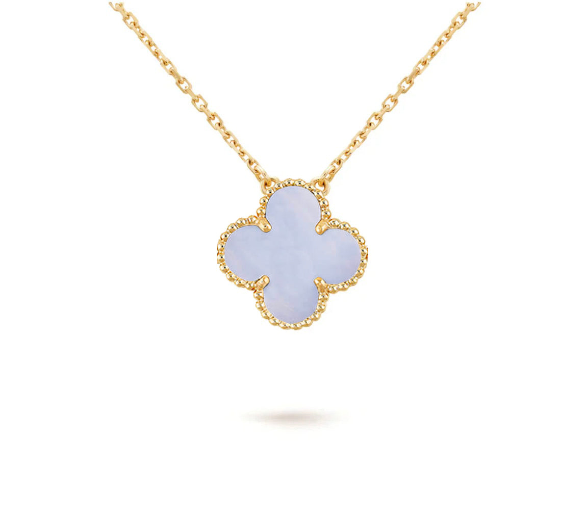 [Gaonasi]CLOVER 15MM SINGLE FLOWER NECKLACE COLLECTION
