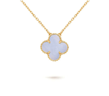 [Gaonasi]CLOVER 15MM SINGLE FLOWER NECKLACE COLLECTION