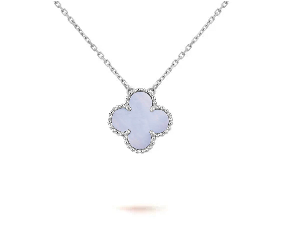 [Gaonasi]CLOVER 15MM NECKLACE SILVER COLLECTION