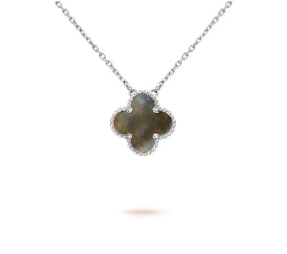 [Gaonasi]CLOVER 15MM NECKLACE SILVER COLLECTION
