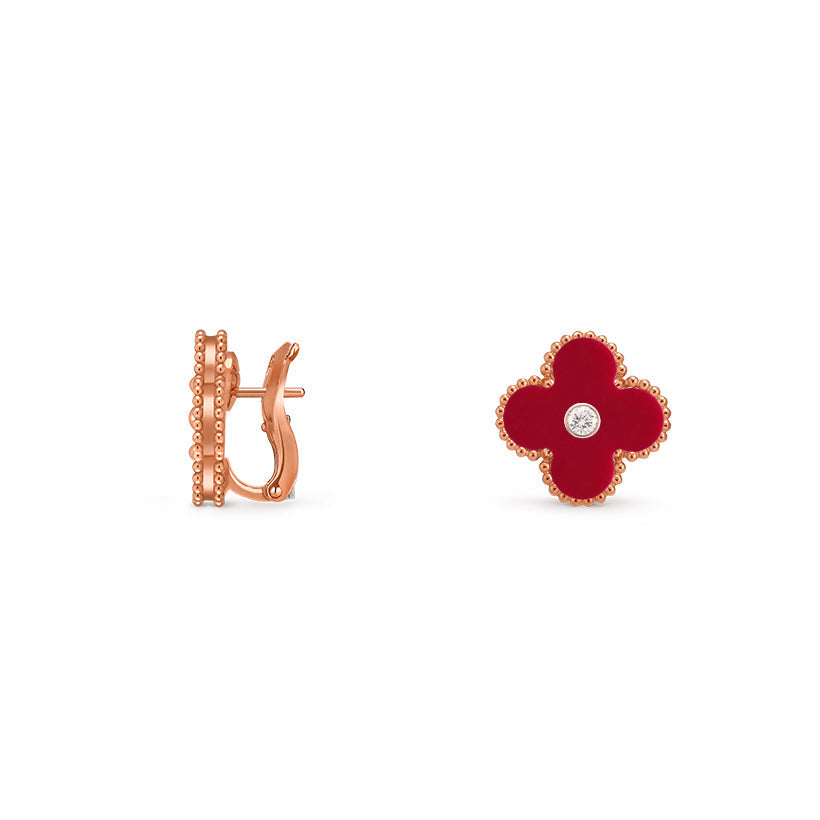 [Gaonasi]CLOVER 15MM MOP DIAMOND EARRINGS COLLECTION