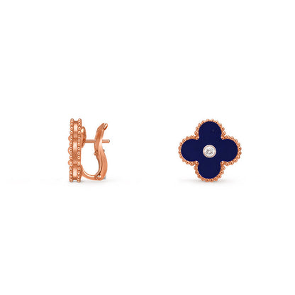 [Gaonasi]CLOVER 15MM MOP DIAMOND EARRINGS COLLECTION