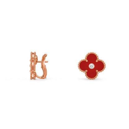 [Gaonasi]CLOVER 15MM MOP DIAMOND EARRINGS COLLECTION