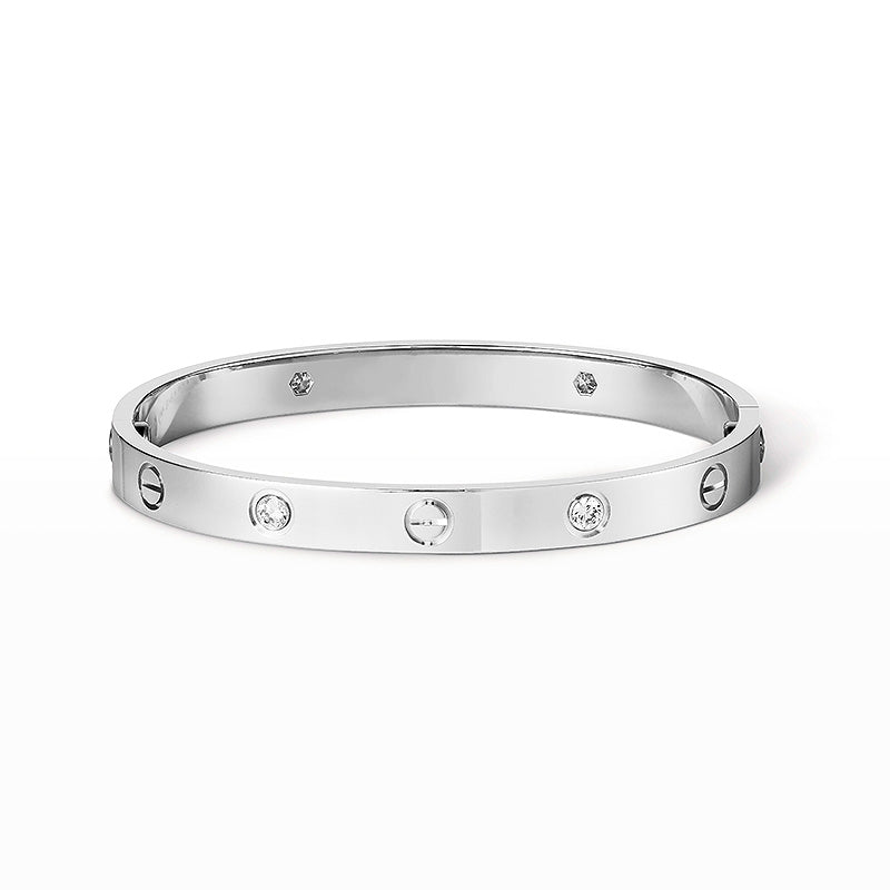 [Gaonasi]LOVE BRACELET 6.1MM 4 DIAMONDS