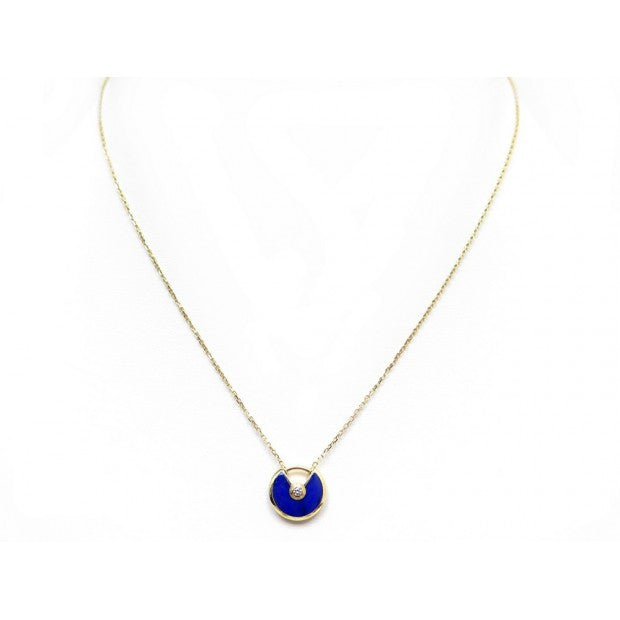 [Gaonasi]AMULETTE ROSE GOLD AGATE NECKLACE