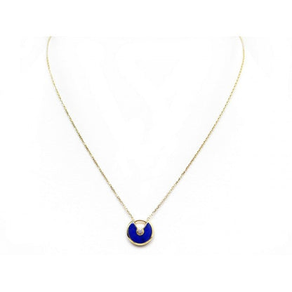 [Gaonasi]AMULETTE ROSE GOLD AGATE NECKLACE