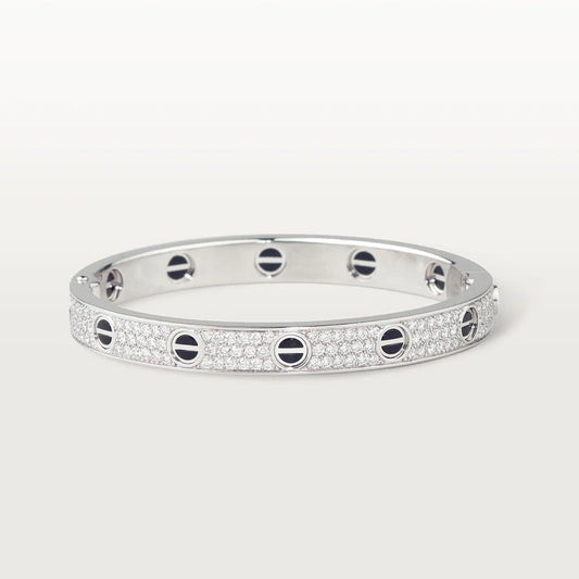 [Gaonasi]LOVE BRACELET 6.1MM DIAMOND-PAVED CERAMIC