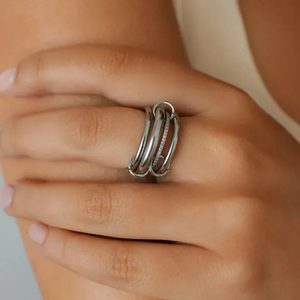 [Gaonasi]Emmanuelle Diamond Ring Stack