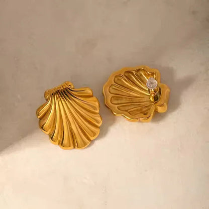 [Gaonasi]Bayside Gold Seashell Earrings