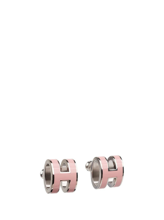 [Gaonasi]MINI POP H SILVER EARRINGS PINK