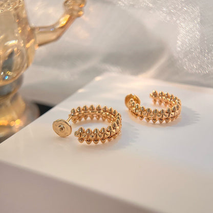 [Gaonasi]CLASH SMALL HOOP EARRINGS