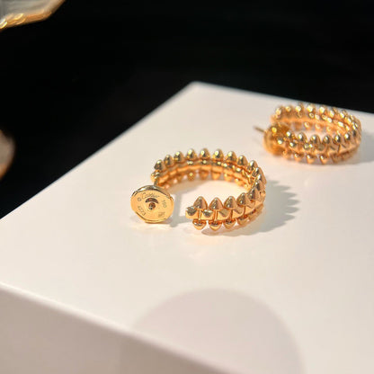 [Gaonasi]CLASH SMALL HOOP EARRINGS