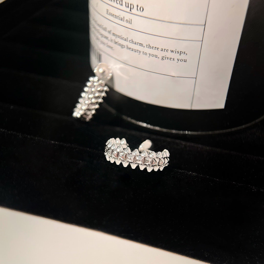[Gaonasi]CLASH SMALL HOOP EARRINGS