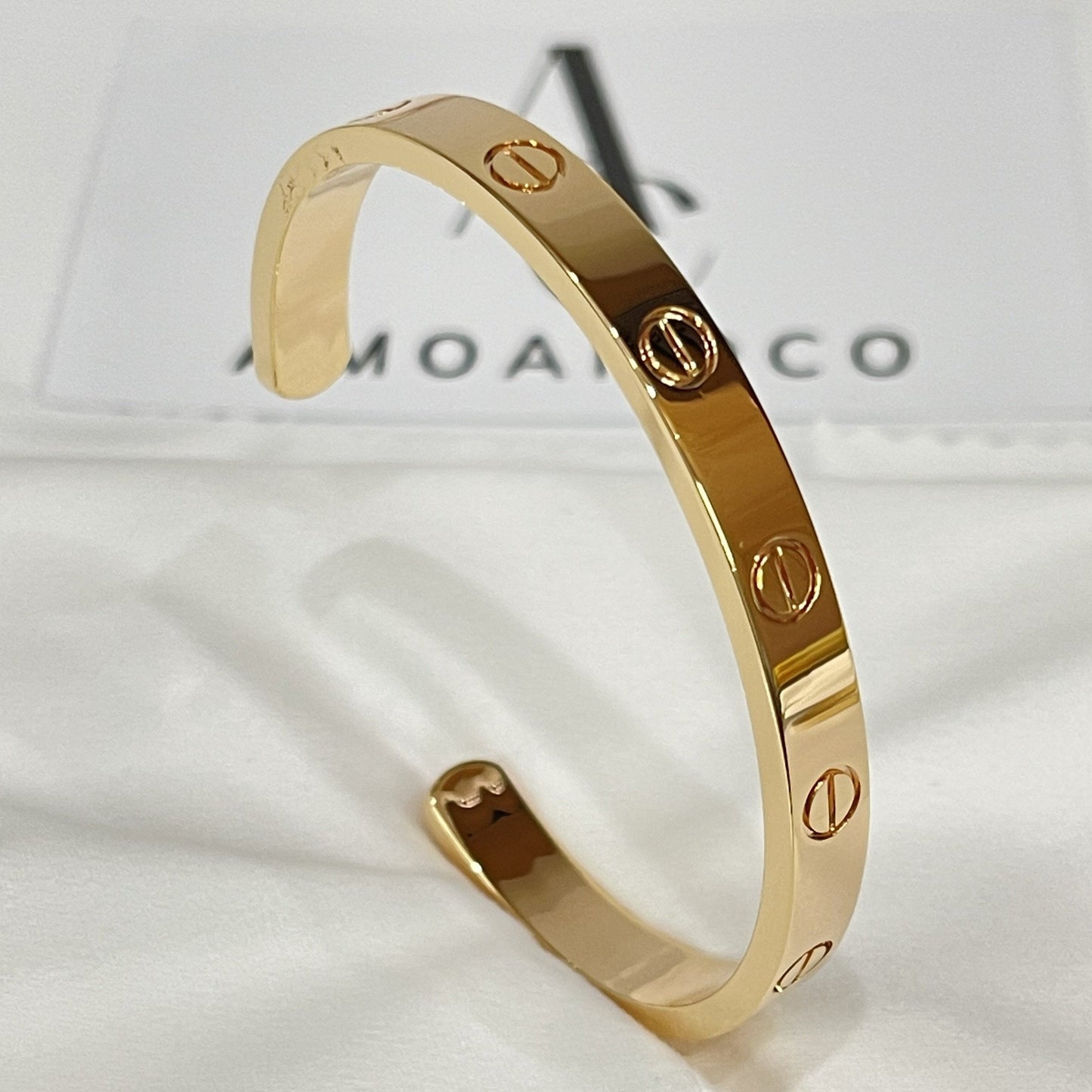 [Gaonasi]LOVE BRACELET 6.1MM OPEN CUFF