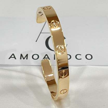 [Gaonasi]LOVE BRACELET 6.1MM OPEN CUFF