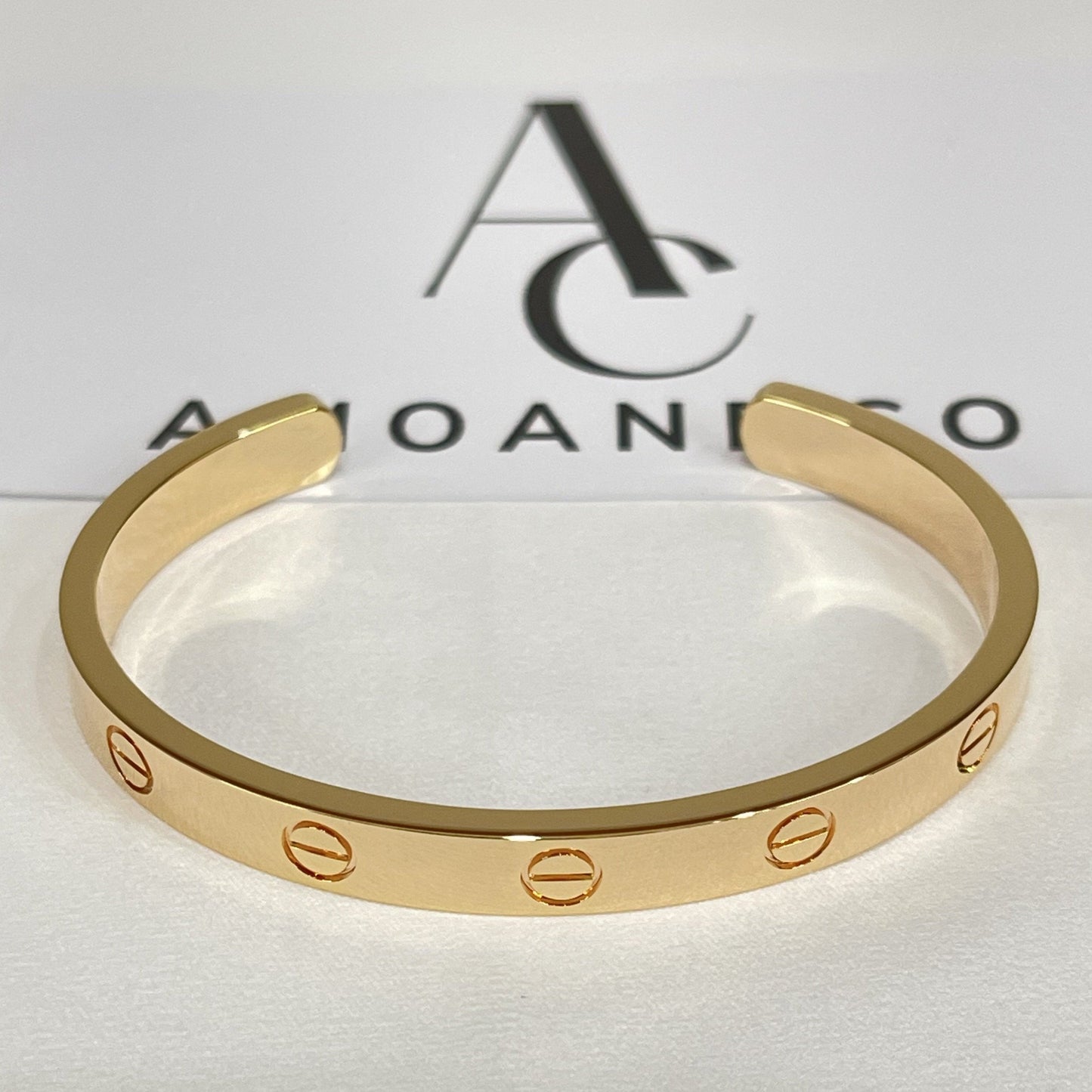 [Gaonasi]LOVE BRACELET 6.1MM OPEN CUFF