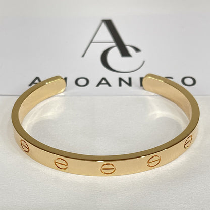 [Gaonasi]LOVE BRACELET 6.1MM OPEN CUFF