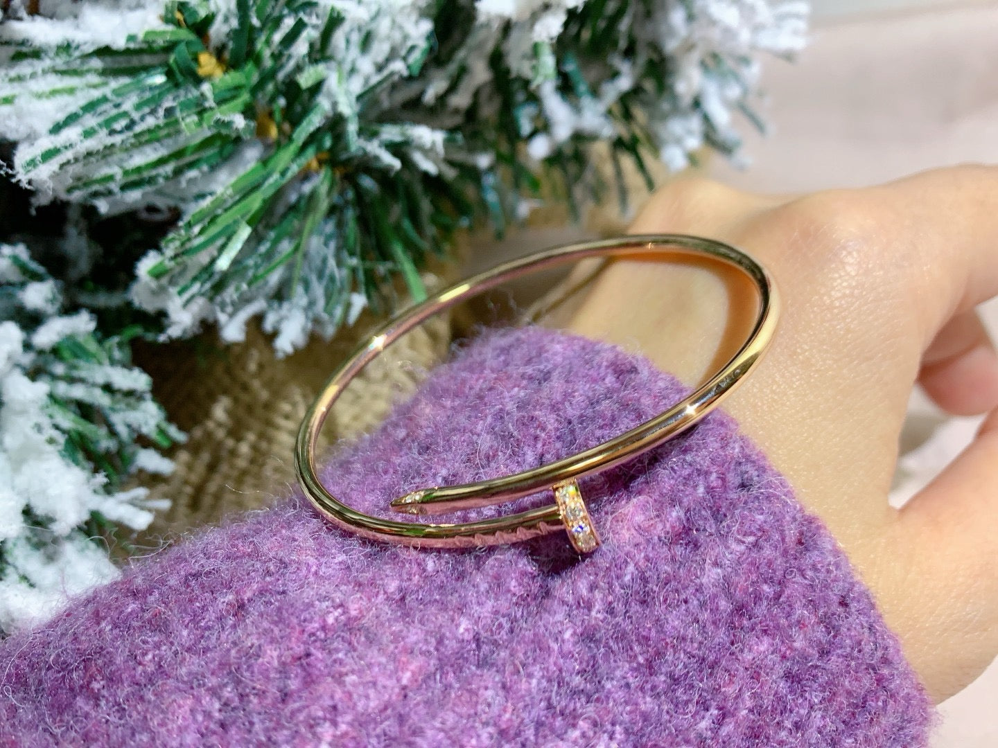 [Gaonasi]JUSTE BRACELET 2.5MM DIAMONDS