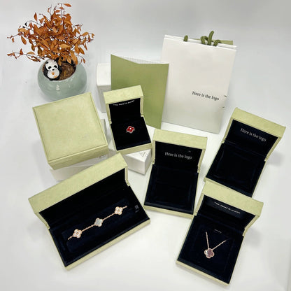 [Gaonasi]CLOVER MINI 9.5MM CARNELIANS NECKLACE COLLECTION