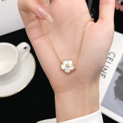 [Gaonasi]LUCKY WHITE MOP PLUM BLOSSOM  BRACELET