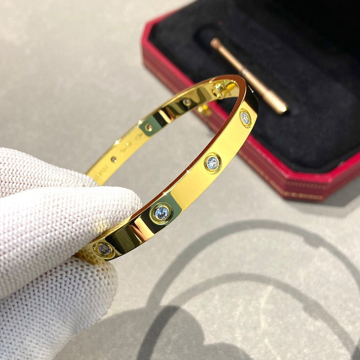 [Gaonasi]LOVE BRACELET 6.1MM 10 DIAMONDS