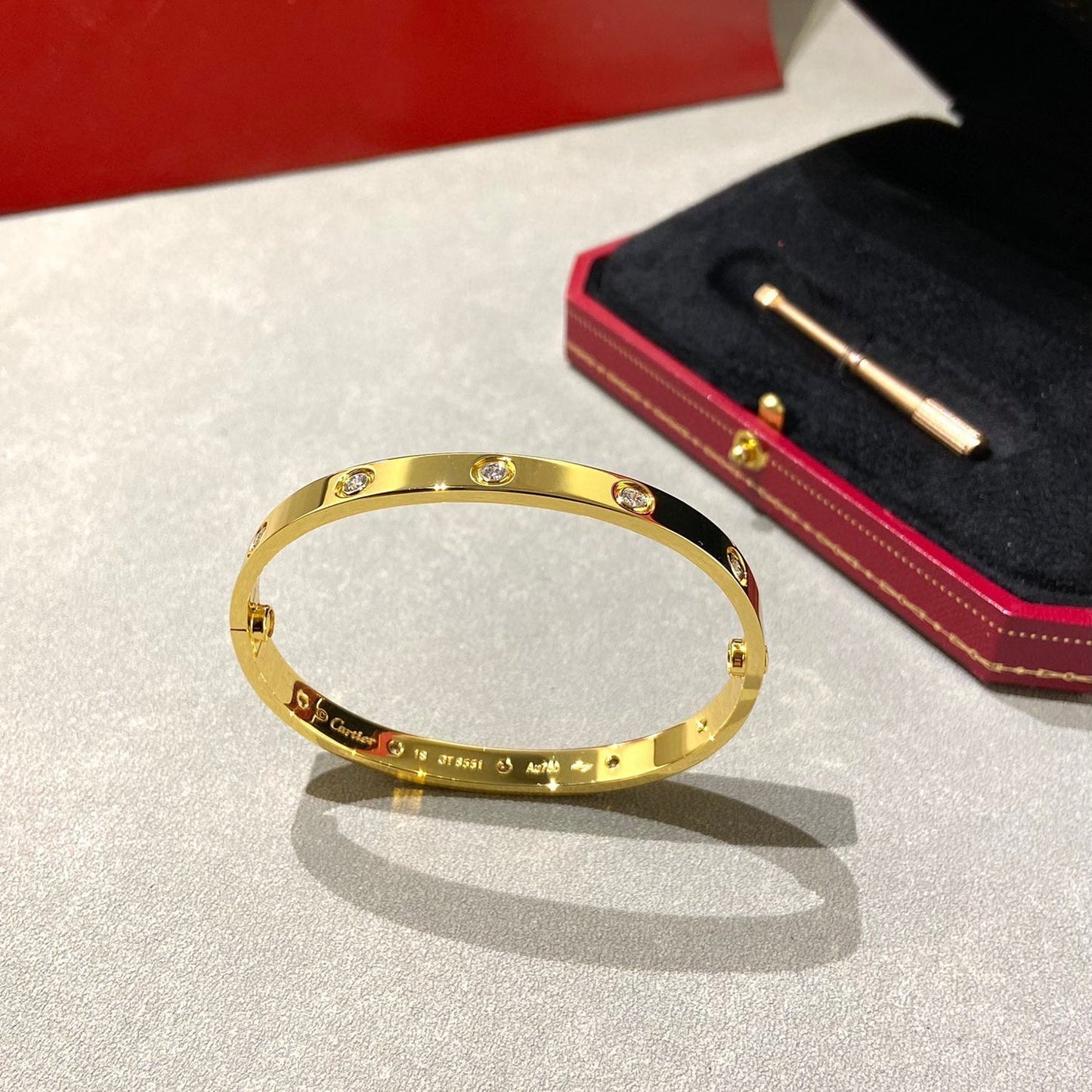 [Gaonasi]LOVE BRACELET 6.1MM 10 DIAMONDS