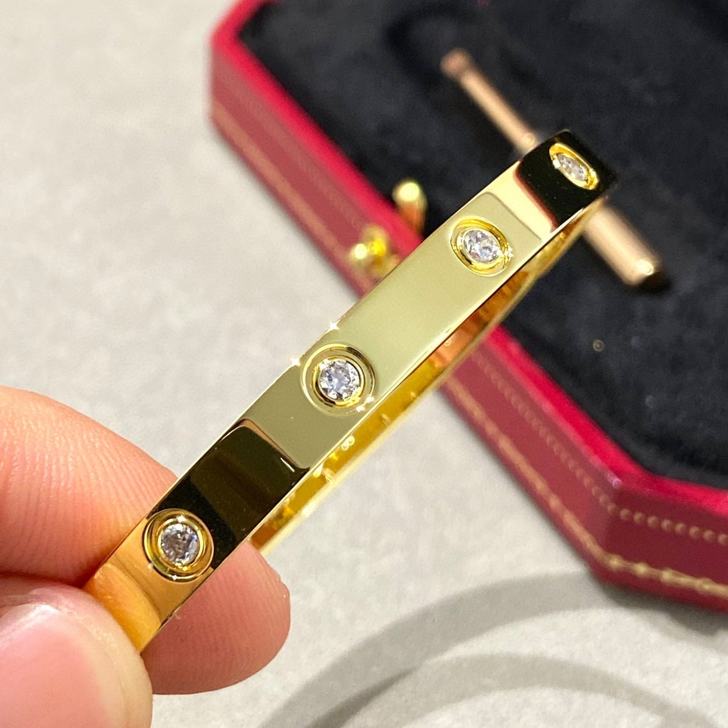 [Gaonasi]LOVE BRACELET 6.1MM 10 DIAMONDS