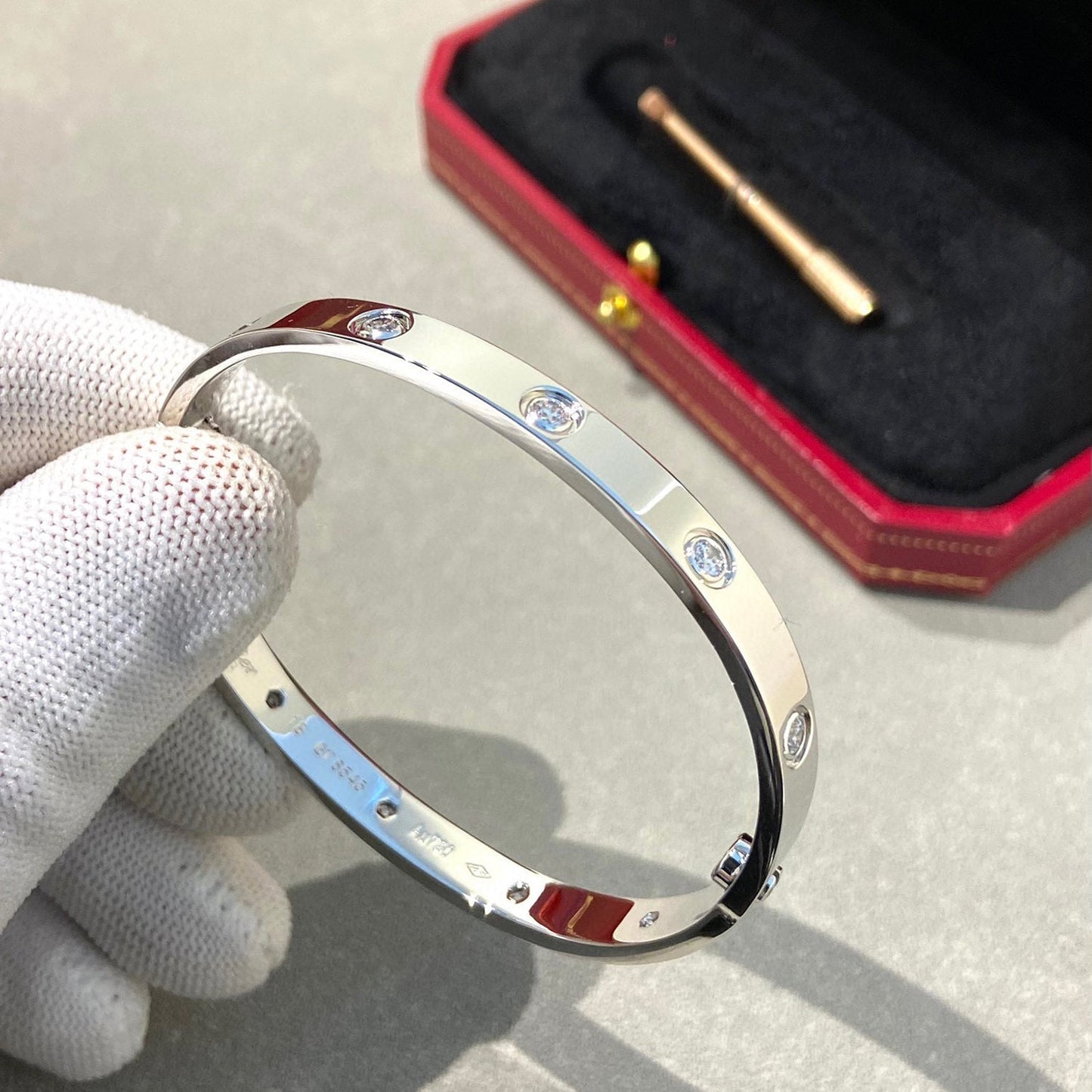 [Gaonasi]LOVE BRACELET 6.1MM 10 DIAMONDS