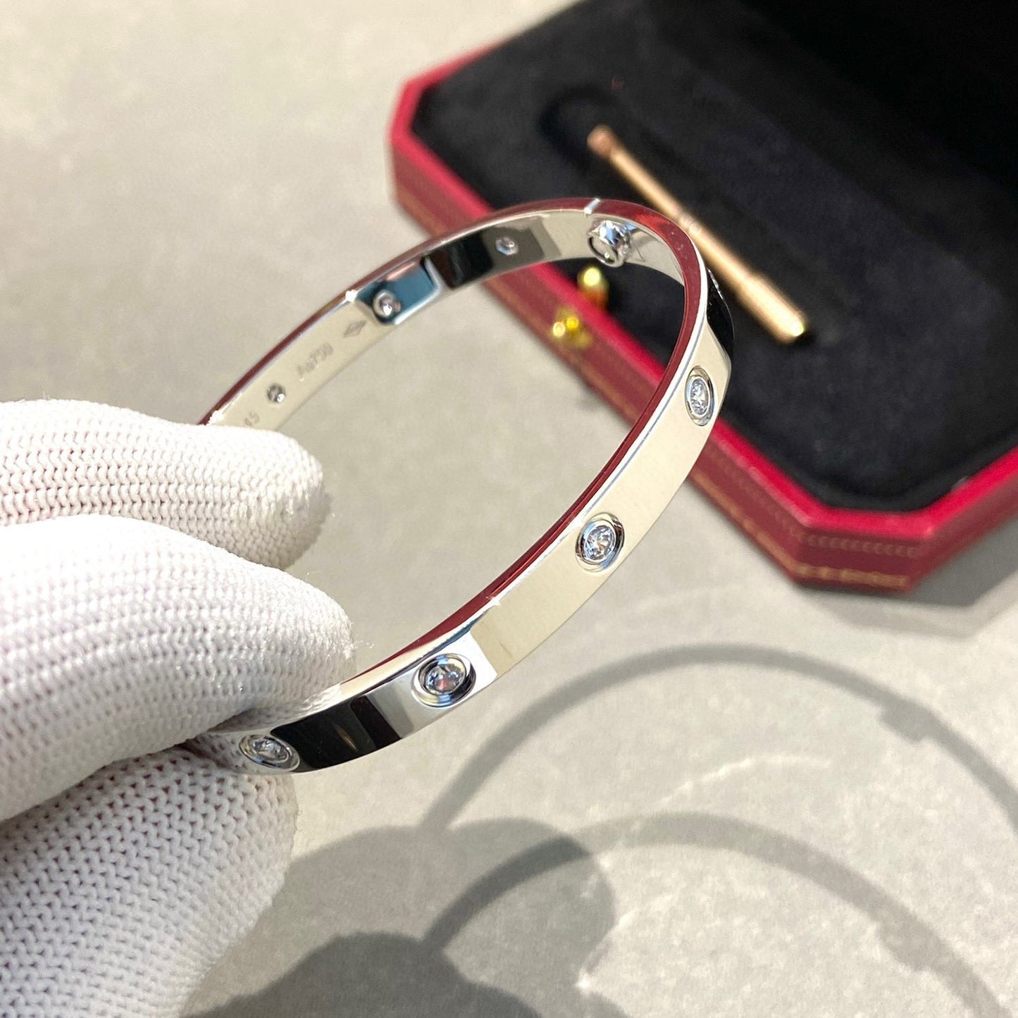 [Gaonasi]LOVE BRACELET 6.1MM 10 DIAMONDS