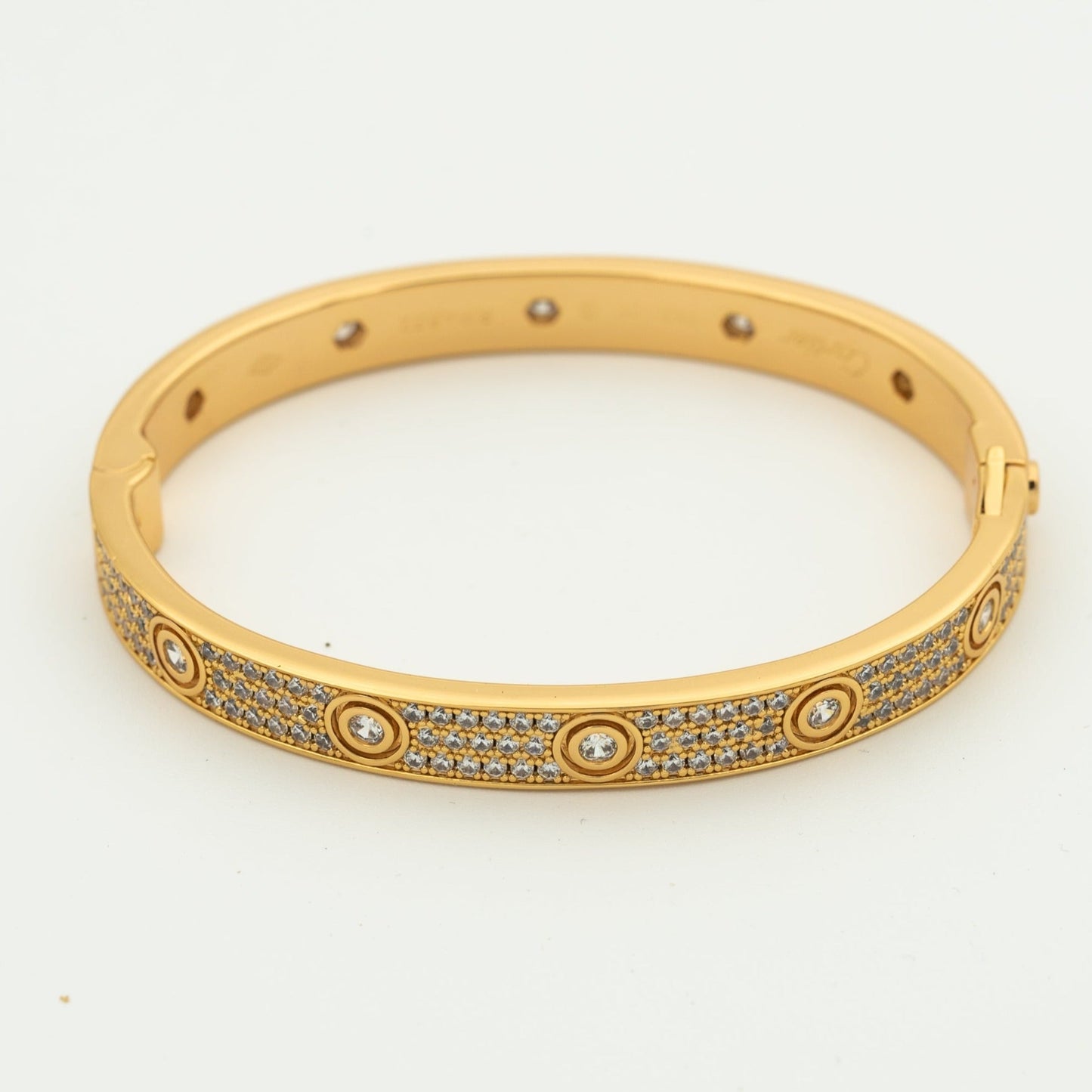 [Gaonasi]LOVE BRACELET 6.1MM DIAMOND-PAVED 10 BIG DIAMONDS