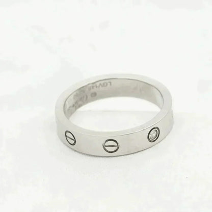 [Gaonasi]LOVE RING 4MM 1 DIAMOND SILVER
