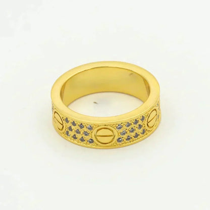 [Gaonasi]LOVE RING 5.5MM DIAMONDS PAVED