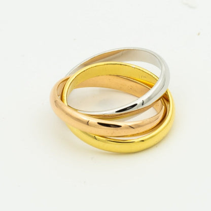 [Gaonasi]TRINITY RING GOLD PINK GOLD SILVER