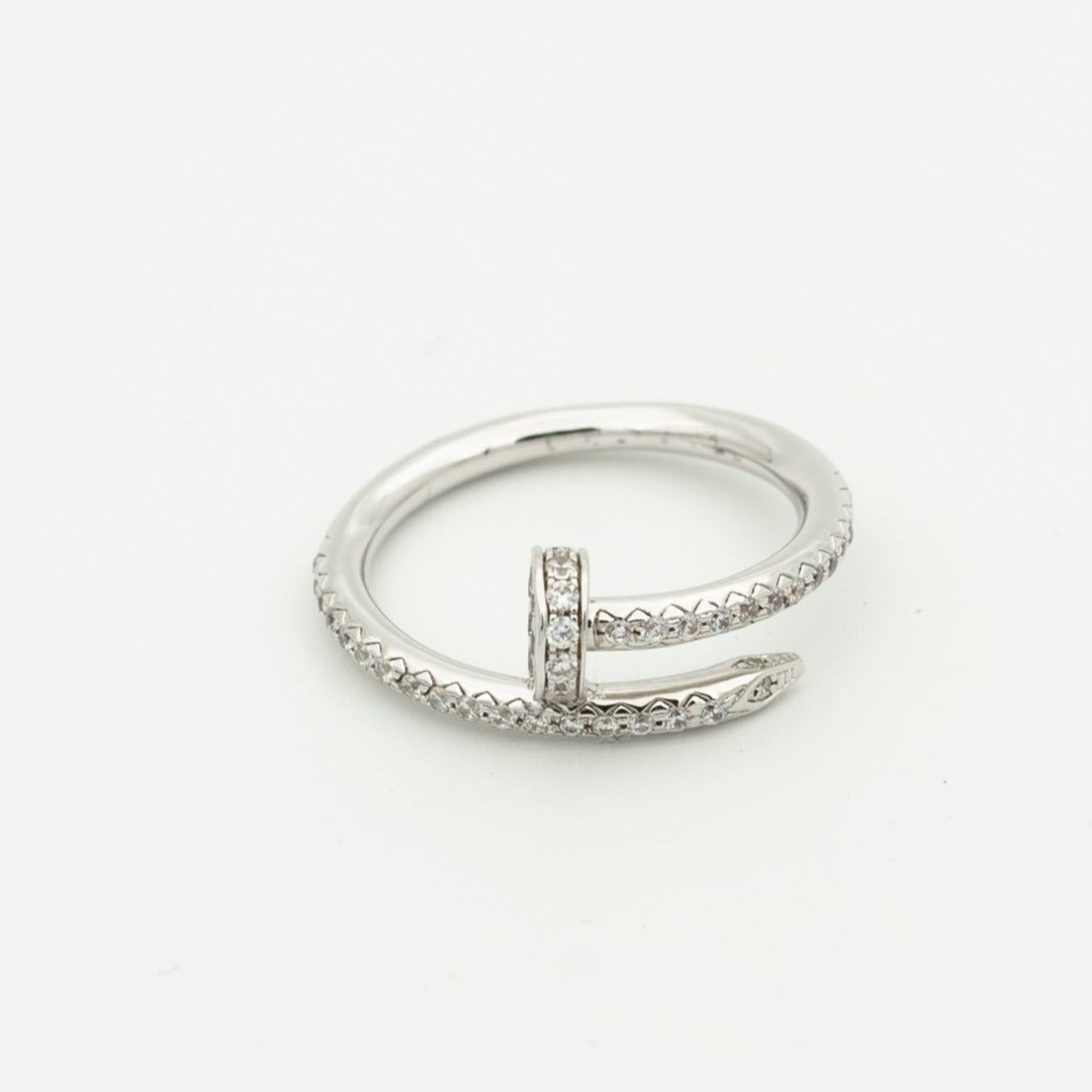 [Gaonasi]JUSTE RING 1.8MM SILVER DIAMONDS