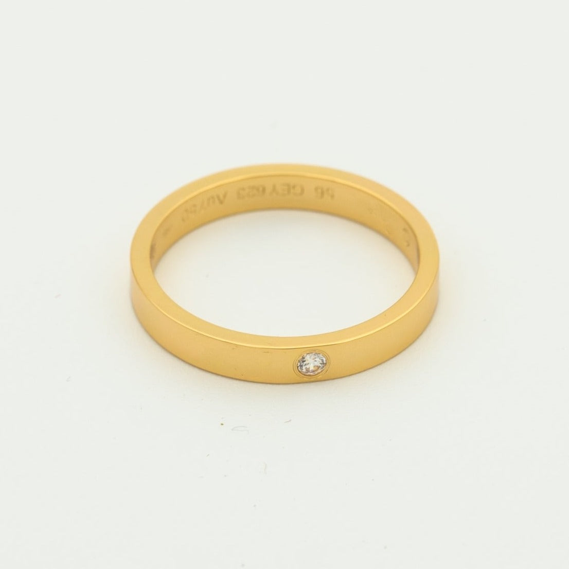 [Gaonasi]LOVE RING 4MM 1 DIAMOND