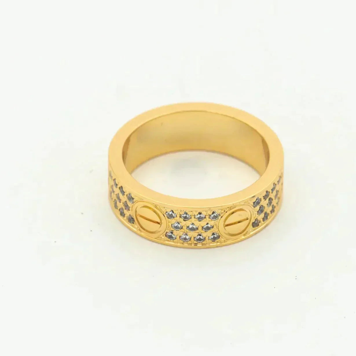[Gaonasi]LOVE RING 5.5MM DIAMONDS PAVED