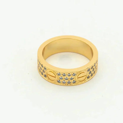 [Gaonasi]LOVE RING 5.5MM DIAMONDS PAVED