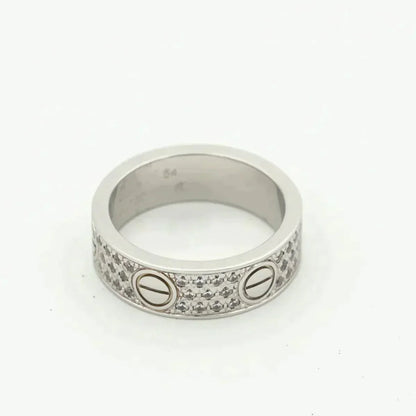 [Gaonasi]LOVE RING 5.5MM DIAMONDS PAVED